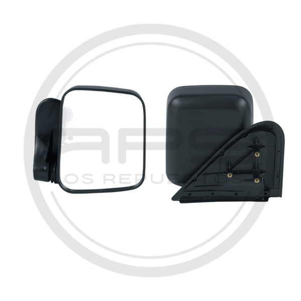 ESPEJO PUERTA IZQUIERA NEGRO MANUAL CHEVROLET LUV 2300 MODELO 1998 AL 2005