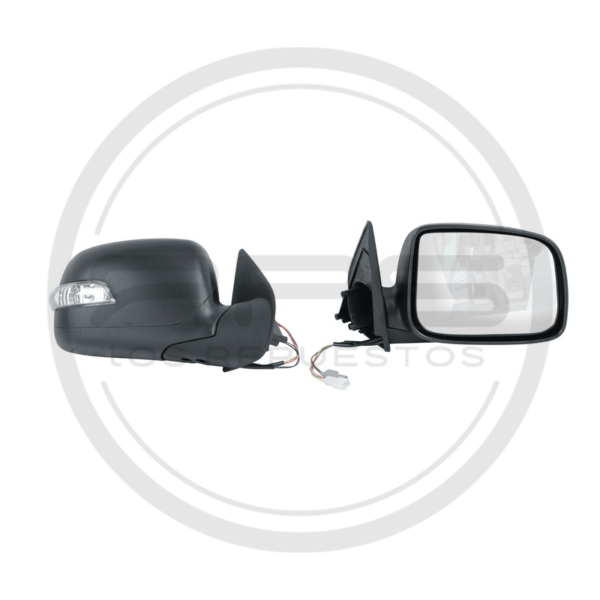 ESPEJO PUERTA DERECHA NEGRO ELECTRICO CON LED CHEVROLET LUV D-MAX MODELO 2005
