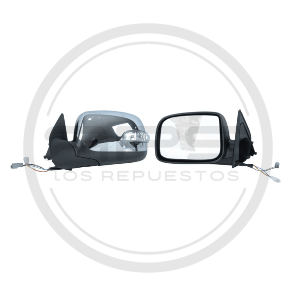 ESPEJO PUERTA IZQUIERDA CROMADO ELECTRICO CON LED CHEVROLET LUV D-MAX MODELO 2005