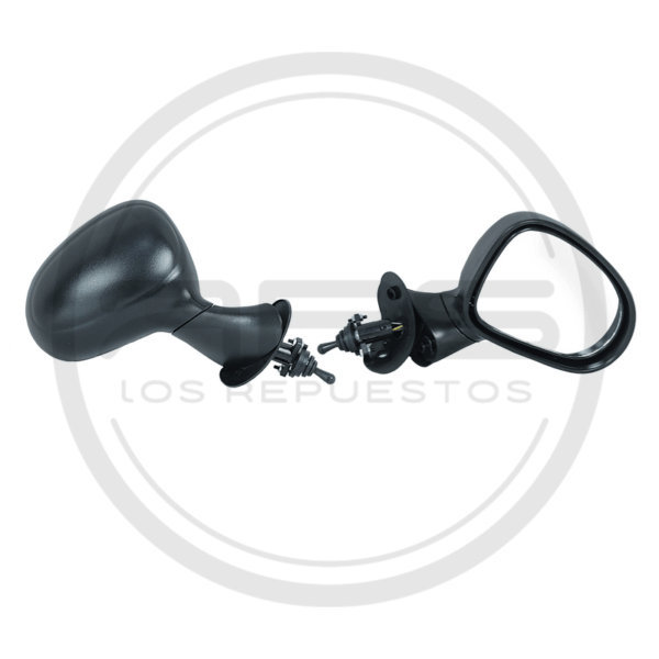 ESPEJO PUERTA DERECHA NEGRO GUAYA CHEVROLET SPARK 7.24/MATIZ II MODELO 1999 AL 2005