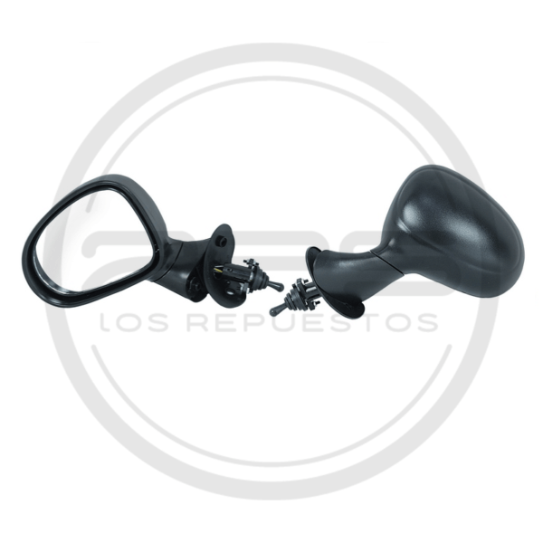 ESPEJO PUERTA IZQUIERDA NEGRO GUAYA CHEVROLET SPARK 7.24/MATIZ II MODELO 1999 AL 2005