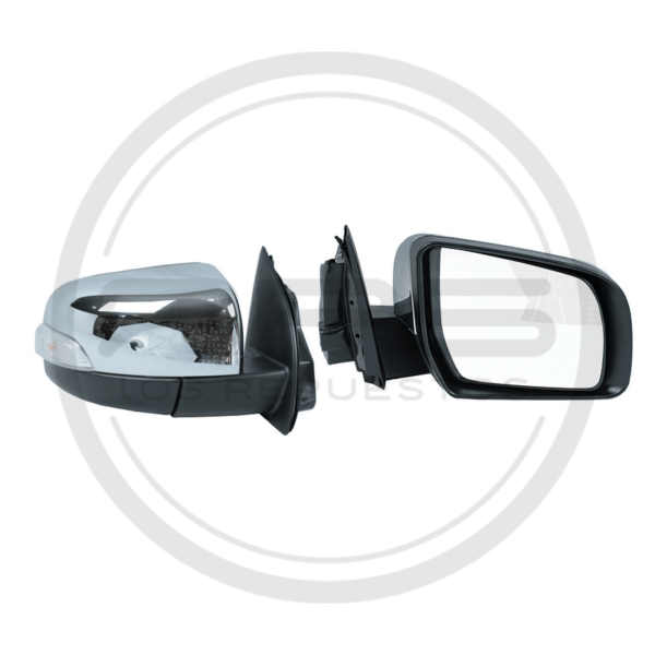 ESPEJO PUERTA DERECHA CROMADO ELECTRICO ABATIBLE CON LUZ FORD RANGER MODELO 2013 AL 2016