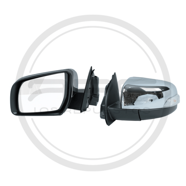 ESPEJO PUERTA IZQUIERDA CROMADO ELECTRICO ABATIBLE CON LUZ FORD RANGER MODELO 2013 AL 2016
