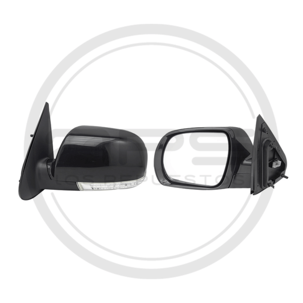 ESPEJO PUERTA IZQUIERDA NEGRO ELECTRICO CON LUZ HYUNDAI SANTA FE MODELO 2014 AL 2016