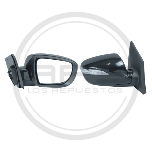ESPEJO PUERTA DERECHA NEGRO ELECTRICO CON LED HYUNDAI TUCSON IX35 MODELO 2011 AL 2015
