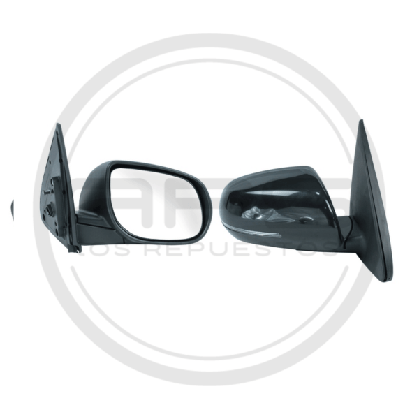 ESPEJO PUERTA DERECHO NEGRO ELECTRICO CON LED KIA CERATO FORTE MODELO 2012 AL 2014