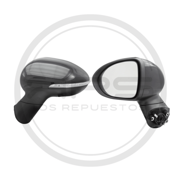 ESPEJO PUERTA IZQUIERDA NEGRO ELECTRICO CON LED KIA RIO R/SPICE R MODELO 2012