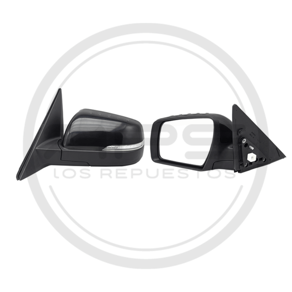 ESPEJO PUERTA IZQUIERDA NEGRO ELECTRICO CON LUZ KIA SOUL MODELO 2015