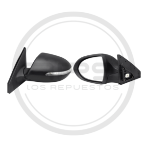 ESPEJO PUERTA IZQUIERDA NEGRO ELECTRICO CON LUZ KIA SPORTAGE MODELO 2011