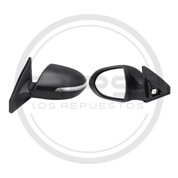 ESPEJO PUERTA IZQUIERDA NEGRO ELECTRICO CON LUZ KIA SPORTAGE MODELO 2011