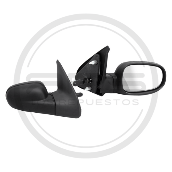 ESPEJO PUERTA DERECHA NEGRO GUAYA ABATIBLE RENAULT CLIO I MODELO 1996
