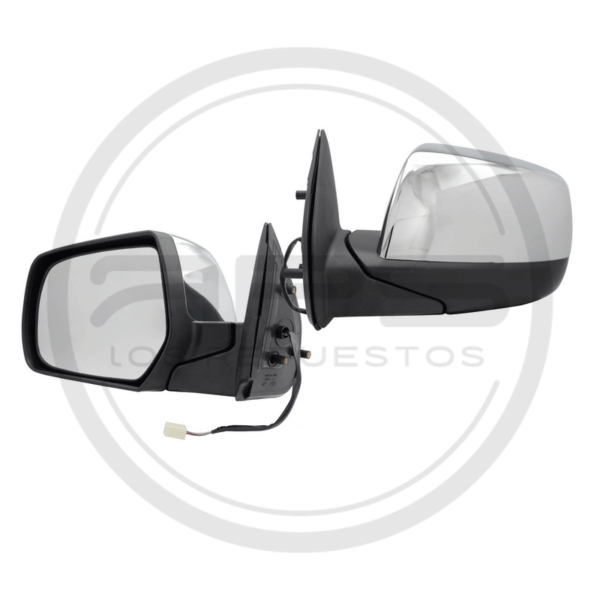 ESPEJO PUERTA IZQUIERDA CROMADO ELECTRICO MAZDA BT-50/RANGER MODELO 2008 AL 2014