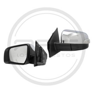 ESPEJO PUERTA IZQUIERDA CROMADO ELECTRICO ABATIBLE CON LUZ MAZDA BT-50 MODELO 2015