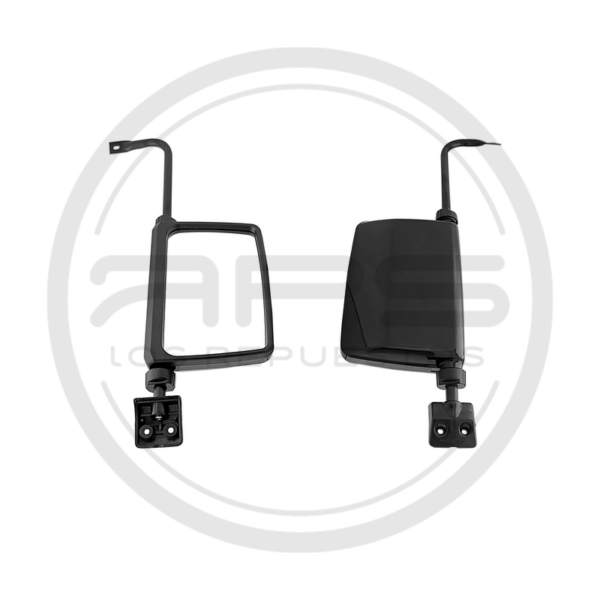ESPEJO PUERTA DERECHA NEGRO MANUAL MITSUBISHI LARGO MONTERO CUADRADO MODELO 1983
