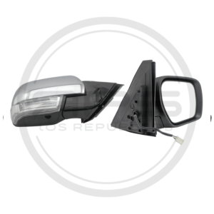 ESPEJO PUERTA DERECHA CROMADO ELECTRICO CON LUZ MITSUBISHI MONTERO V97 MODELO 2008 AL 2015