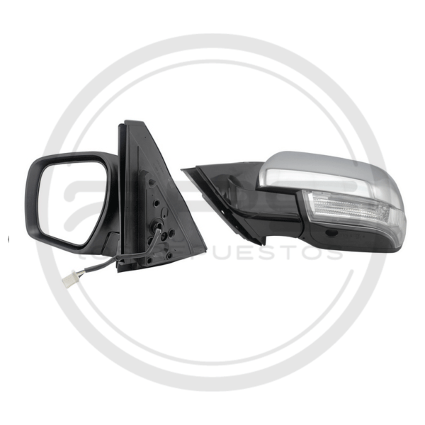 ESPEJO PUERTA IZQUIERDA CROMADO ELECTRICO CON LUZ MITSUBISHI MONTERO V97 MODELO 2008 AL 2015