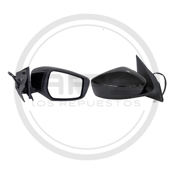 ESPEJO PUERTA DERECHA NEGRA ELECTRICO NISSAN VERSA MODELO 2015 AL 2018