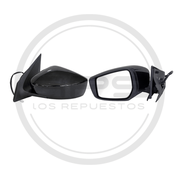 ESPEJO PUERTA IZQUIERDA NEGRO ELECTIRCO NISSAN VERSA MODELO 2015 AL 2018