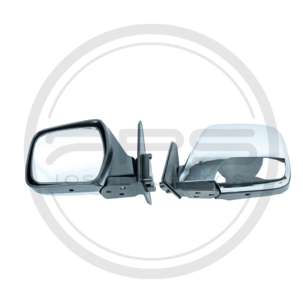 ESPEJO PUERTA IZQUIERDA CROMADO MANUAL TOYOTA LAND CRUISER BURBUJA FJ82 MODELO 1990