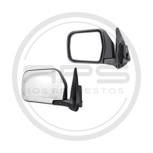 ESPEJO PUERTA IZQUIERDA CROMADO MANUAL TOYOTA HILUX MODELO 2001 AL 2005