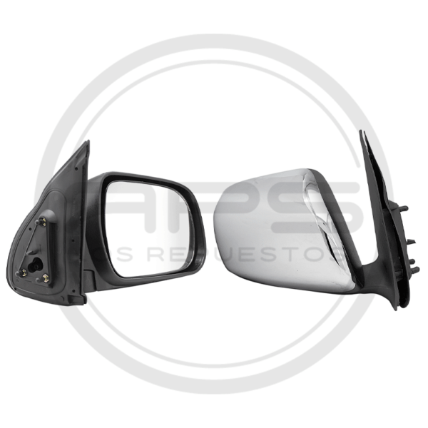 ESPEJO PUERTA DERECHA CROMADO MANUAL TOYOTA HILUX MODELO 2006 AL 2011