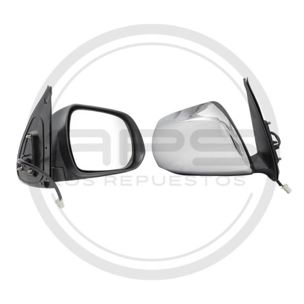ESPEJO PUERTA DERECHA CROMADO ELECTRICO TOYOTA HILUX MODELO 2012