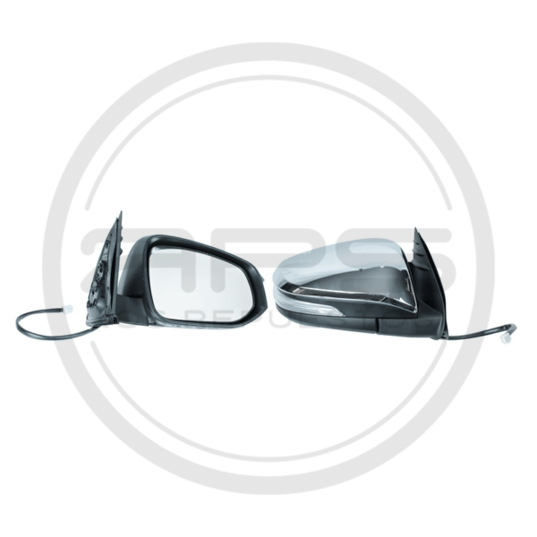ESPEJO PUERTA DERECHA CROMADO ELECTRICO CON LUZ - ABA TOYOTA HILUX REVO MODELO 2016