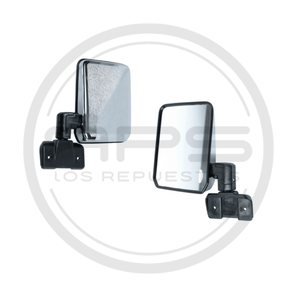ESPEJO PUERTA IZQUIERDA CROMADO TOYOTA LAND CRUISER MACHO FJ75 MODELO 1985