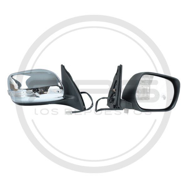 ESPEJO PUERTA DERECHA CROMADO ELECTRICO CON LED TOYOTA LAND CRUISER PRADO FJ150 MODELO 2010 AL 2013