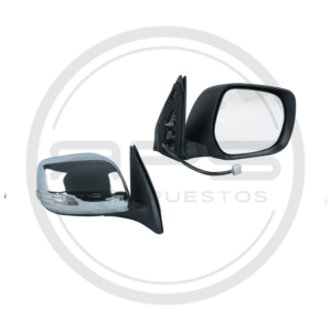 ESPEJO PUERTA DERECHO CROMADO ELECTRICO ABATIBLE CON LED TOYOTA LAND CRUISER PRADO FJ150 MODELO 2010 AL 2013