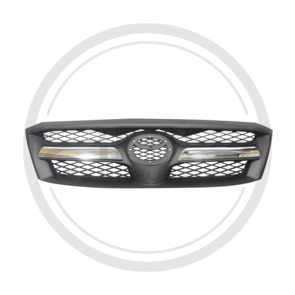 PERSIANA NEGRA CON MOLDURA CROMADA TOYOTA HILUX MODELO 2006 AL 2008