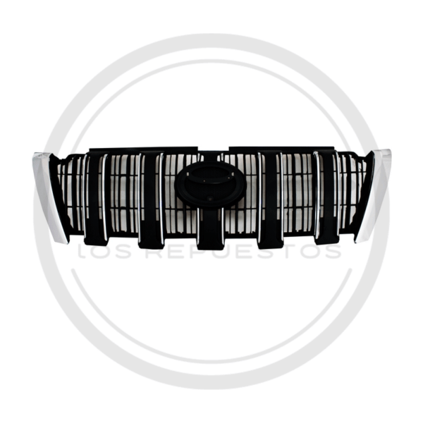 PERSIANA CROMADA/NEGRA TOYOTA LAND CRUISER PRADO FJ150 MODELO 2014