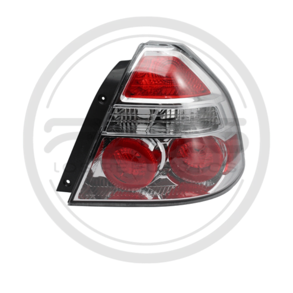 LÁMPARA STOP DERECHO CRISTAL CHEVROLET AVEO EMOTION SEDAN MODELO 2007 AL 2013