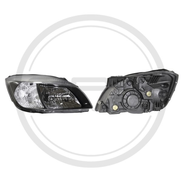FAROLA DERECHA NEGRA KIA RIO XCITE MODELO 2006 AL 2011