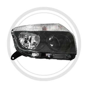FAROLA DERECHA FONDO NEGRO RENAULT DUSTER MODELO 2011 AL 2015