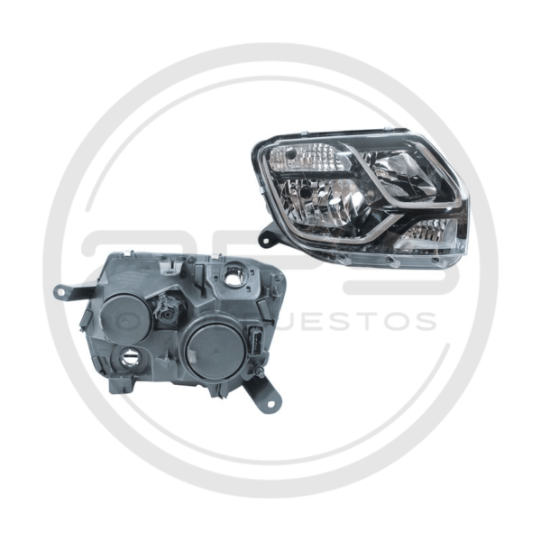 FAROLA DERECHA NEGRA RENAULT DUSTER MODELO 2016 AL 2020