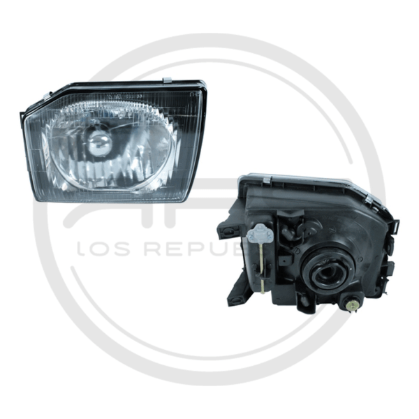FAROLA IZQUIERDA NEGRA CRISTAL MITSUBISHI MONTERO PAJERO V33 MODELO 1993 AL 2012
