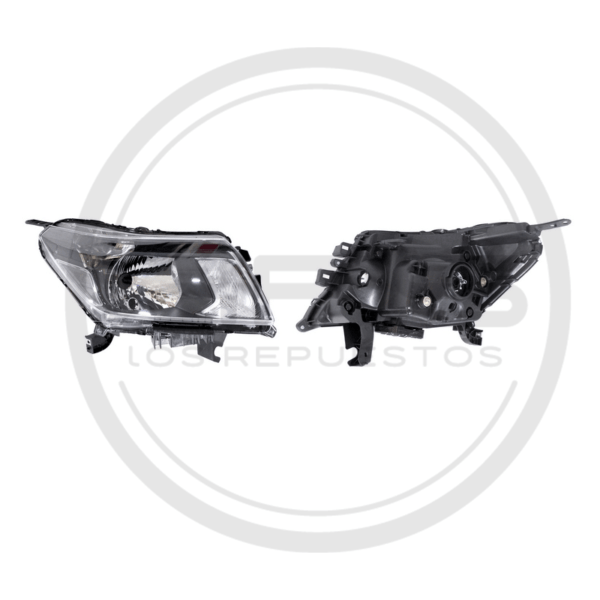 FAROLA DERECHA NEGRA NISSAN FRONTIER NP300 MODELO 2015