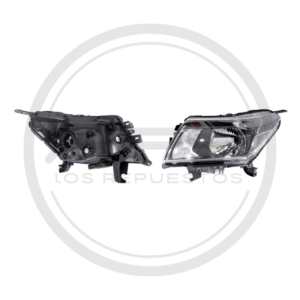 FAROLA IZQUIERDA NEGRA NISSAN FRONTIER NP300 MODELO 2015
