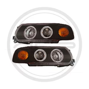 FAROLA DERECHA/IZQUIERDA SET NEGRA OJO DE ANGEL SENTRA B13 MODELO 1991 AL 2007