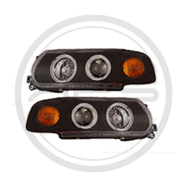 FAROLA DERECHA/IZQUIERDA SET NEGRA OJO DE ANGEL SENTRA B13 MODELO 1991 AL 2007