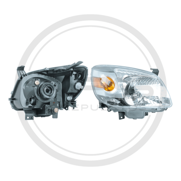 FAROLA DERECHA NEGRA MAZDA BT-50 MODELO 2008 AL 2010