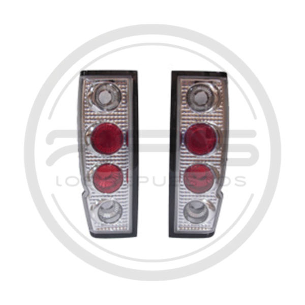 LÁMPARA STOP DERECHO E IZQUIERDO SET CRISTAL NISSAN D-21 MODELO 1986