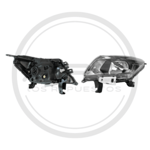 FAROLA IZQUIERDA NEGRA NISSAN FRONTIER NP300 MODELO 2015