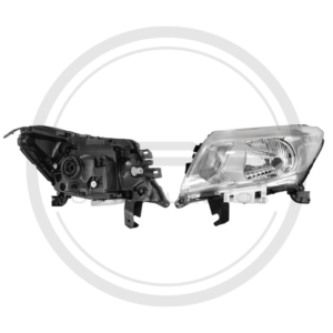 FAROLA IZQUIERDA CROMADA NISSAN FRONTIER NP300 MODELO 2015