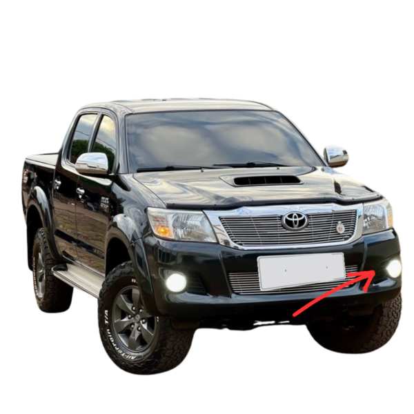 REJILLA BOMPER DELANTERO DERECHO TOYOTA HILUX MODELO 2012 AL 2016 - Imagen 2