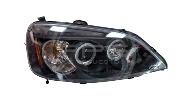 SET DE FAROLAS HONDA CIVIC OJO DE ANGEL MODELO 2001