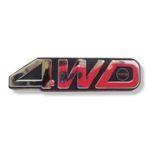EMBLEMA 4DW ESTAMPADO PLATA "Toyota Machito"