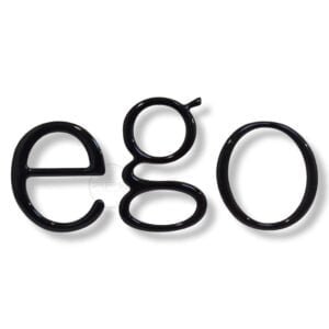 EMBLEMA EGO Resina Negro "Lateral Prado"