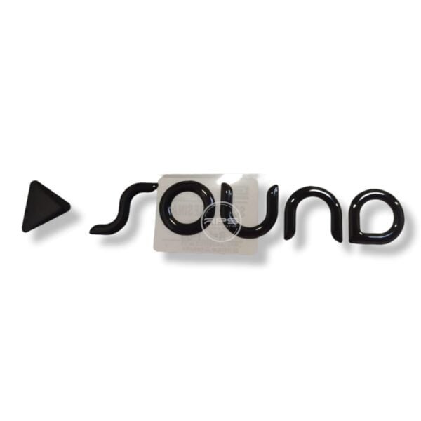 EMBLEMA SOUND "Resina Negro"  Toyota